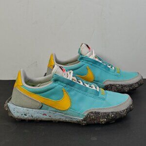 Nike CT1983-400 Waffle Racer Women's Size 7 Bleached Aqua Crater Running Shoes